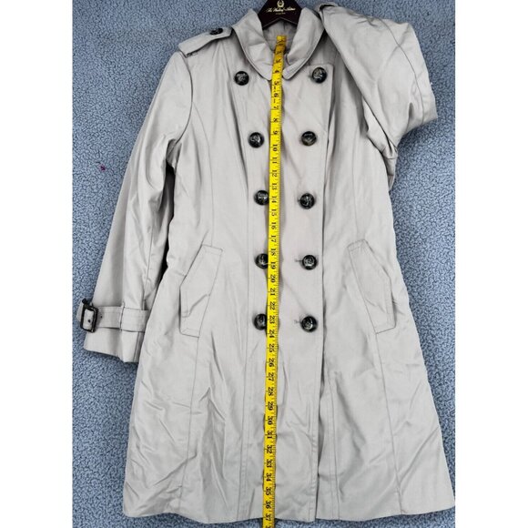 London Fog Women's Khaki Trench with Plaid Insulator Insert Coat Size PL - Picture 6 of 13